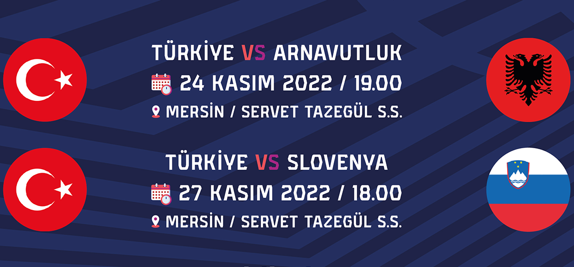 A Kadın Milli Takımımız, FIBA 2023 Kadınlar Avrupa Şampiyonası Elemeleri’nde  Arnavutluk ve Slovenya’yı konuk edecek.