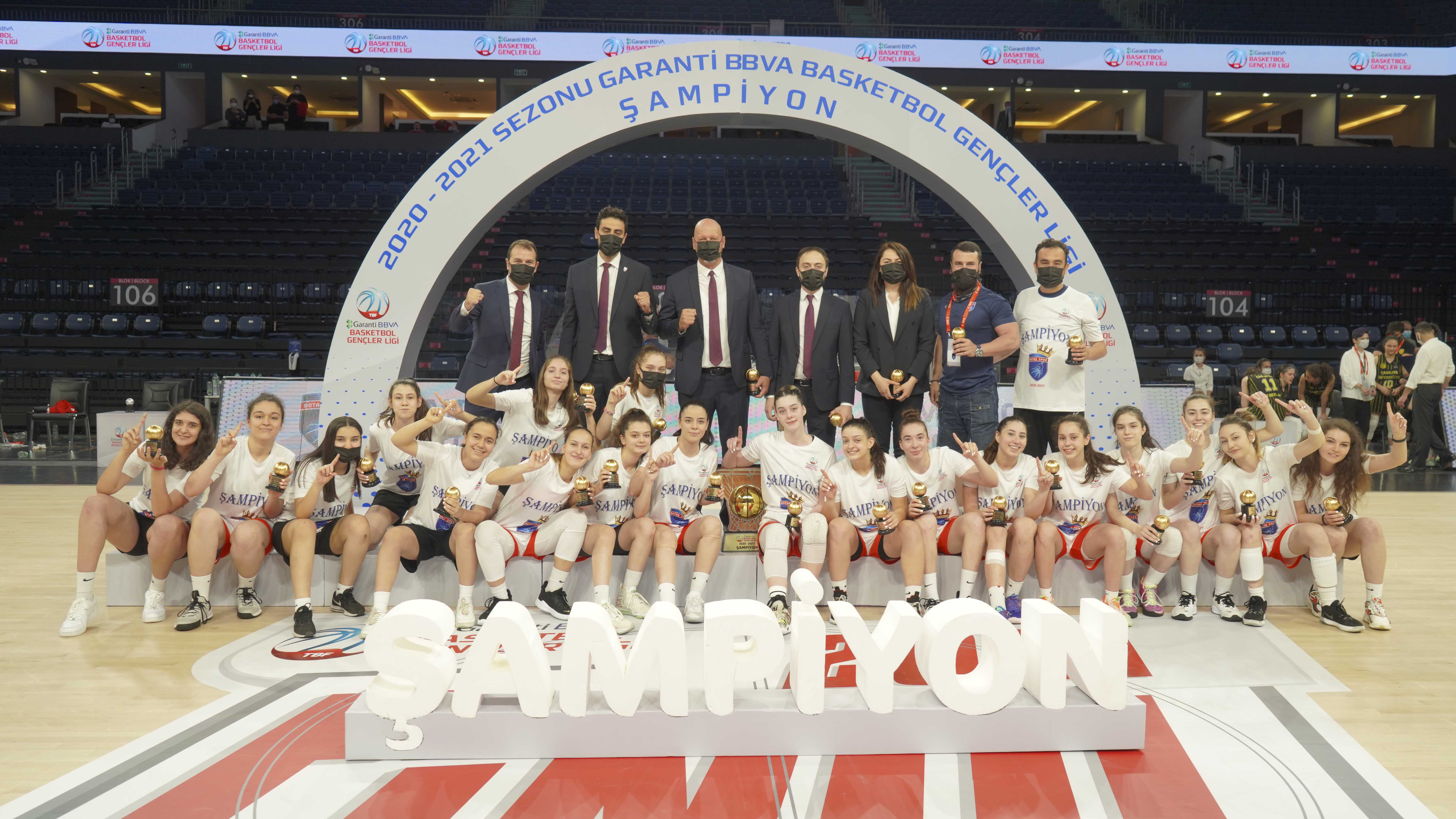 Garanti BBVA Basketbol Gençler Ligi 2020-2021 Sezonu Şampiyonu BOTAŞ